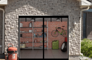 single garage door screen