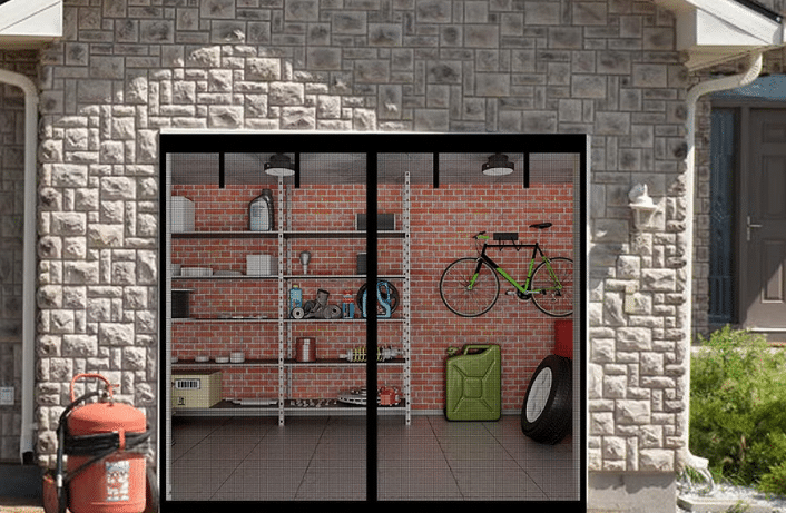 single garage door screen