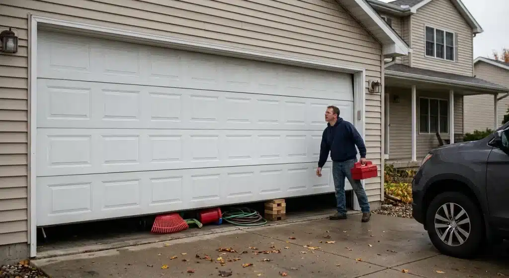 When a Garage Door Spring Breaks and Why the Door Suddenly Stops Working Properly