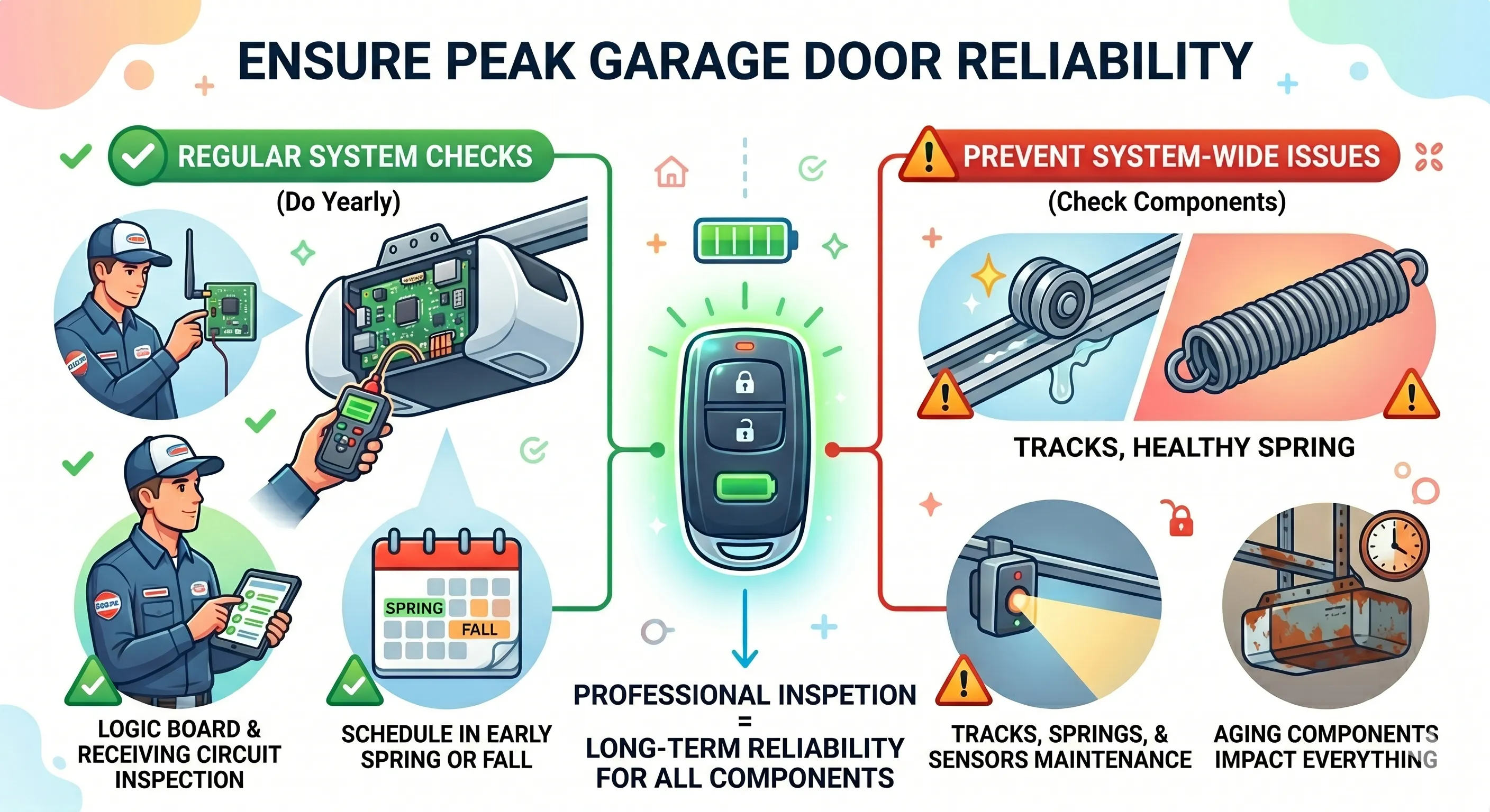 Schedule Annual Professional Inspections for the Full System