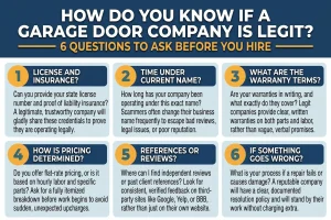How Do You Know If a Garage Door Company Is Legit? 6 Questions to Ask Before You Hire